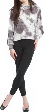 Papillon Tie Dye Turtle Neck Sweater In Grey