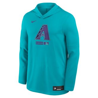 Nike Arizona Diamondbacks City Connect Nike Mens Dri-FIT MLB Long-Sleeve Hooded Top in Blue | 03B93PLDQS-Z4C