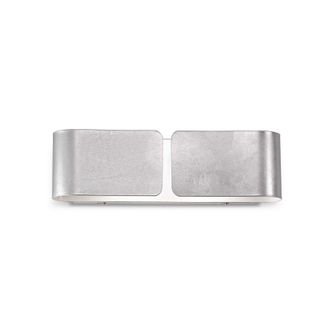 Netlighting Clip 2 Light Indoor Large Wall Light Silver E27