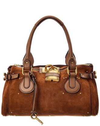 Chlo&eacute; Paddington Suede & Leather Shoulder Bag