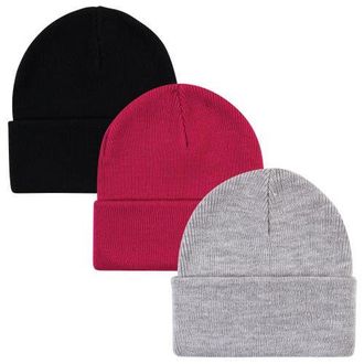 Hudson Baby Knitted Winter Beanies & Toques in Dark Pink at Nordstrom
