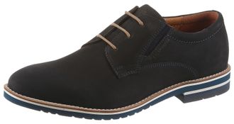 Salamander Schn&uuml;rschuh SALAMANDER, Herren, Gr. 40, dunkelblau, Leder, Basic, Schuhe Schn&uuml;rschuh, Schn&uuml;rer, Business Schuh, Halbschuh mit Blockabsatz