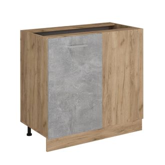 Vicco Armario De Esquina R-line, Hormig&oacute;n, 86 Cm Sin Encimera, Vicco