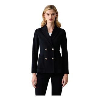 Liu Jo Double-breasted blazer - Dames - Jassen - Blauw - Maat: XS Leer