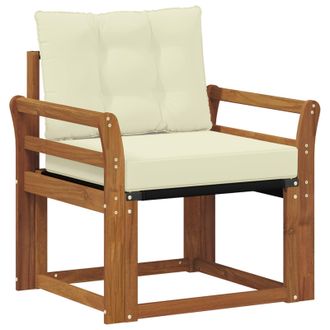vidaXL Sof&aacute; De Exterior Madera Maciza De Acacia Y Textileno Vidaxl