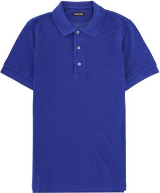 Tom Ford Lyocell And Cotton Polo Shirt