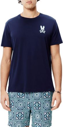 Psycho Bunny Frank Back Graphic T-Shirt in Evening Blue at Nordstrom, Size 4