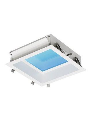 Mantra Mantra Downlight Empotrable Cielo Azul Led Blue Sky 30x30, 16w 4200k 1280lm, Simula Claraboya, Blanco