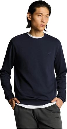 Lyle & Scott Superfine Crew Neck Sweatshirt - Heren - Sweatshirts - Blauw - 2XL - Katoen - Hoodies & sweatvesten