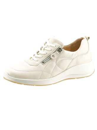 Waldl&auml;ufer Schn&uuml;rschuh WALDL&Auml;UFER, Damen, Gr. 4,5, beige, Glattleder, Schuhe Schn&uuml;rschuh