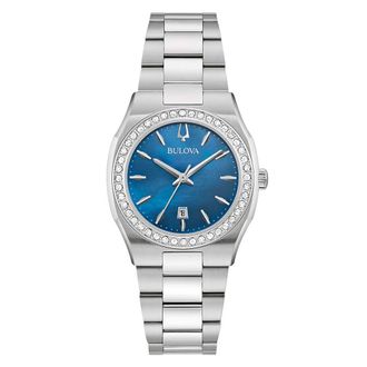 Bulova Surveyor Womens Silver Watch 96R246 Stainless Steel - One Size