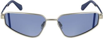 Calvin Klein Gray Metal Womens Sunglass