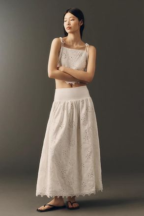 En Saison Analise Eyelet Maxi Skirt