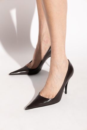 VETEMENTS Leather High Heels, Womens, Brown