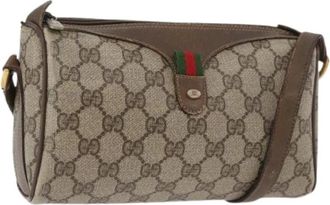 Gucci Pre-owned Cross Body Bags, female, Beige, Size: ONE SIZE Pre-owned Vintage Shoulder Bag