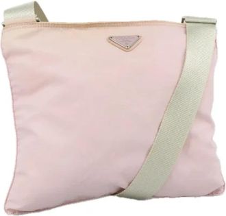 Prada Pre-owned Nylon prada-bags - Dames - Vintage Schoudertas - Roze - ONE Size - Nylon - Vintage