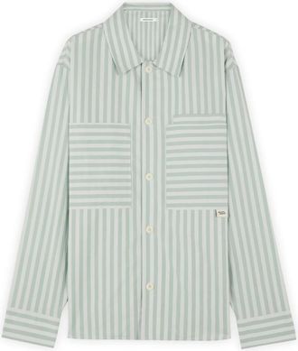 Maison Kitsun&eacute; Striped Cotton Shirt