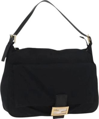 Fendi Pre-owned Shoulder Bags, female, Black, Size: ONE SIZE Pre-owned Vintage Shoulder Bag