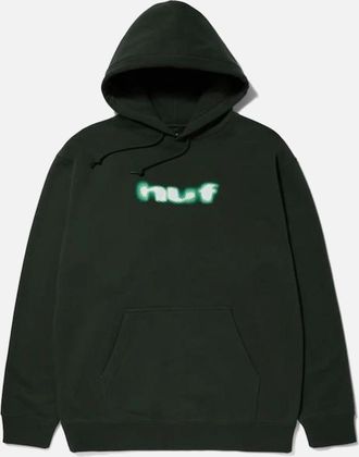 HUF Mens HUF Blur P/O Hunter Green Hoodie - Size: 40
