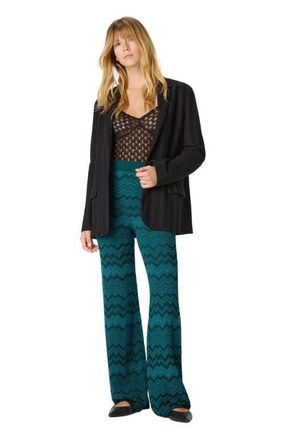 Missoni Straight Long Pants In Chevron Pattern in Green at Nordstrom, Size 42 It