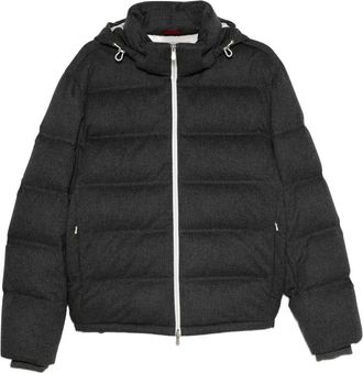 Brunello Cucinelli Hooded Quilted Padded Jacket