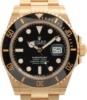 Rolex Yellow Gold Submariner Rolex Size M