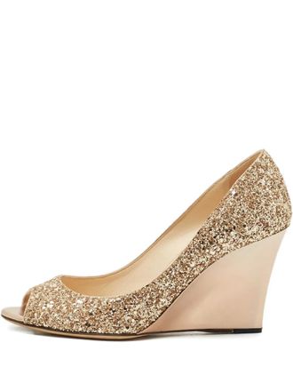 Jimmy Choo London Baxen wedge pumps - Gold