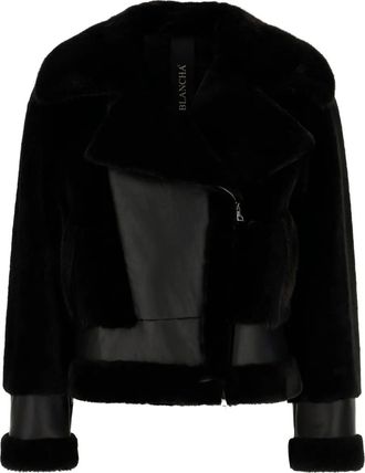 BLANCHA Giacca in shearling - Nero
