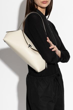 Toteme Leather Bag T-Lock, Womens, Cream