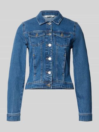 Only Regular Fit Jeansjacke aus Baumwoll-Mix Modell WONDER in Jeansblau, Gr&ouml;&szlig;e XL