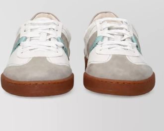 Ferragamo leather lace-up sneakers