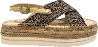 Borbonese Beige Textile Women Womens Sandal