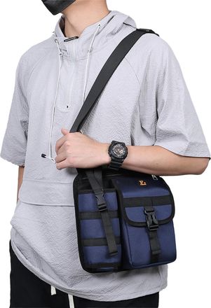Generic Shoulder Bag - Chest Bag with Wide Adjustable Strap, Sling Bags with Zipper, Premium Oxford Cloth Material, Multi Pocket Functional Layout, Ergonomic 