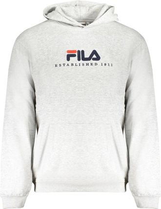 Fila Grijze hoodie met borduurwerk - Heren - Hoodies - Grijs - S - Hoodies & sweatvesten