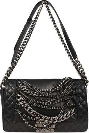 Chanel Borsa a spalla Boy Chanel trapuntata 2013-2014 - Nero