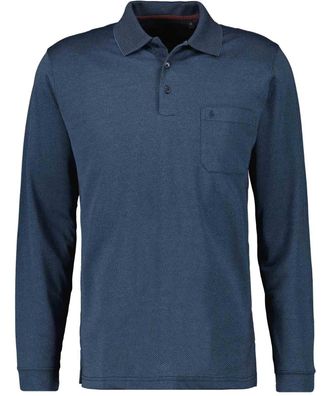 Ragman Poloshirt RAGMAN, Herren, Gr. XXL, blau (marineblau), Baumwollmischung, regular fit, ohne Ausschnitt, Shirts Poloshirt