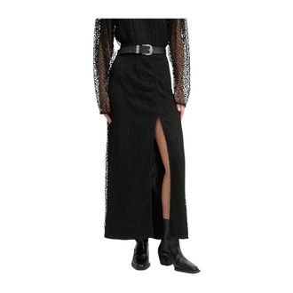 Iro Fillina Rok - Dames - Maxi Rokken - Zwart - XS - Katoen - Rokken