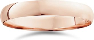 Pompeii3 4mm Dome High Polished Wedding Band 10k Rose Gold