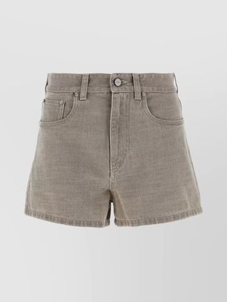 Fendi denim short shorts