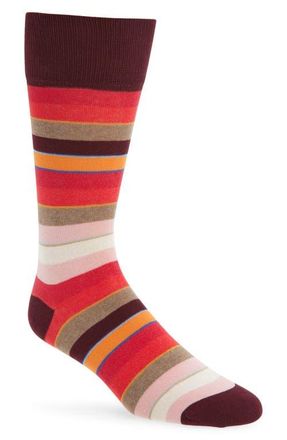 Paul Smith Nandor Organic Cotton Blend Socks in Burgundy at Nordstrom