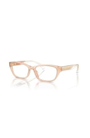 Emporio Armani 52mm Cat Eye optical glasses in Beige at Nordstrom