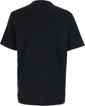 HUGO BOSS Mens T-Shirt Crew Neck Black Cotton T-Shirts And Polos