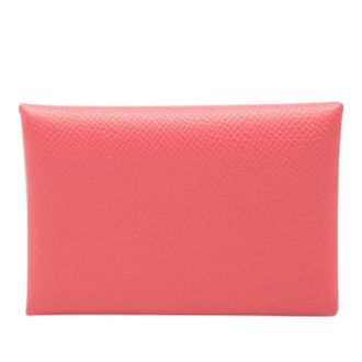 Herm&egrave;s Pre-owned Wallets, female, Pink, Size: ONE SIZE Pre-owned Calvi Wallet