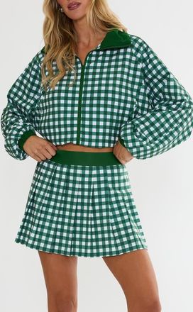 Beach Riot Casen Check Track Jacket in Fairway Check at Nordstrom, Size X-Large