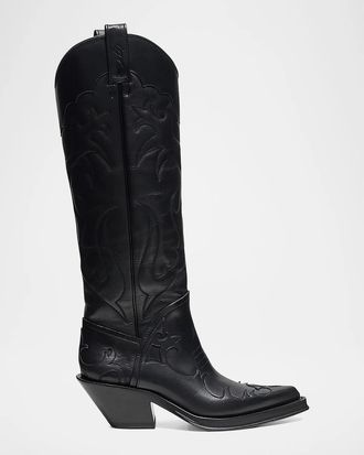 Gabriela Hearst Capitana 50MM Leather Boots