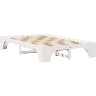 vidaXL Estructura De Cama Blanco 207 X 127 X 30 Cm Vidaxl