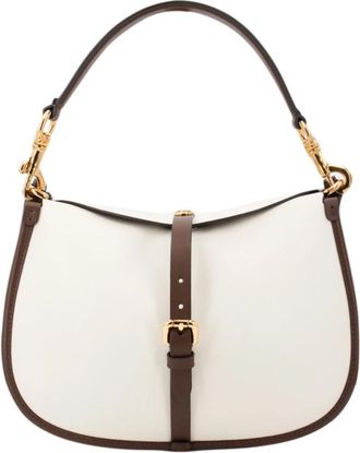 Etro Medium Leather Pony Bag - Dames - Schoudertassen - Wit - ONE Size - Leer - Tassen