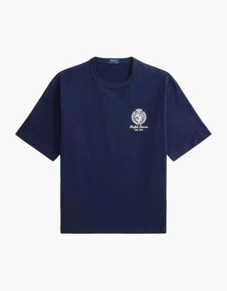 Polo Ralph Lauren Mens Polo Ralph Lauren Embroidered Knit T-Shirt 003 Newport Navy - Size: 36