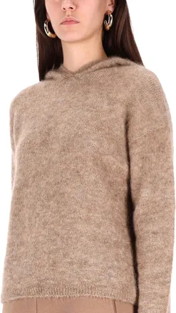 Max Mara Hooded Mohair Sweater - Beige