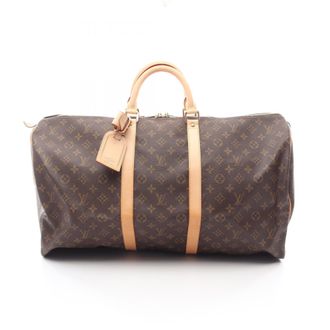Louis Vuitton Brown Coated Canvas Pvc Leather Monogram Boston Bag (Pre-Owned)